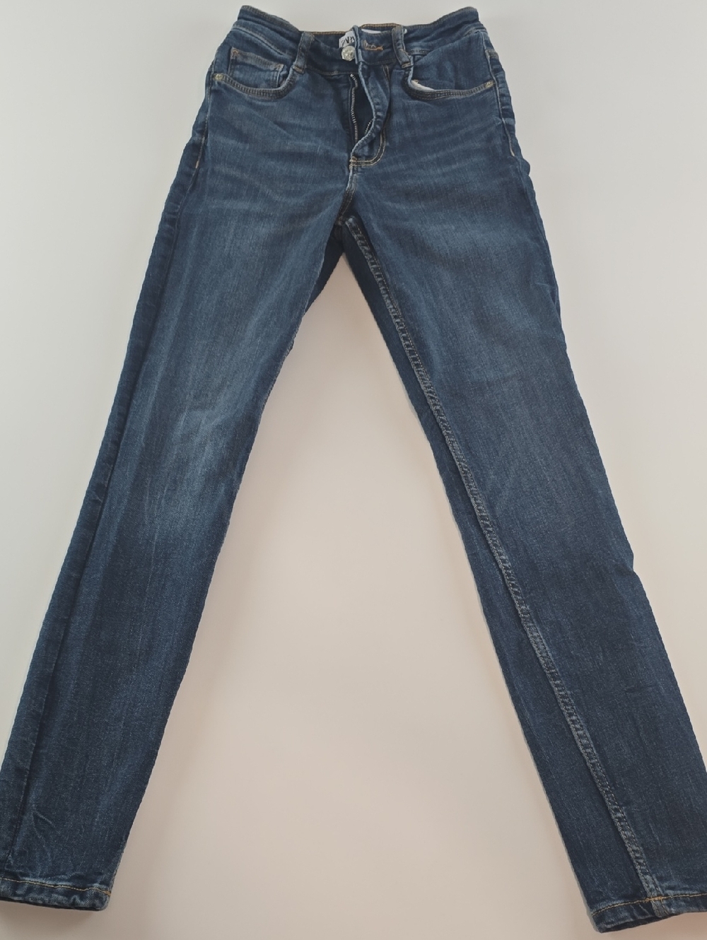 Zara Women's Skinny Jeans - Dark Blue Wash